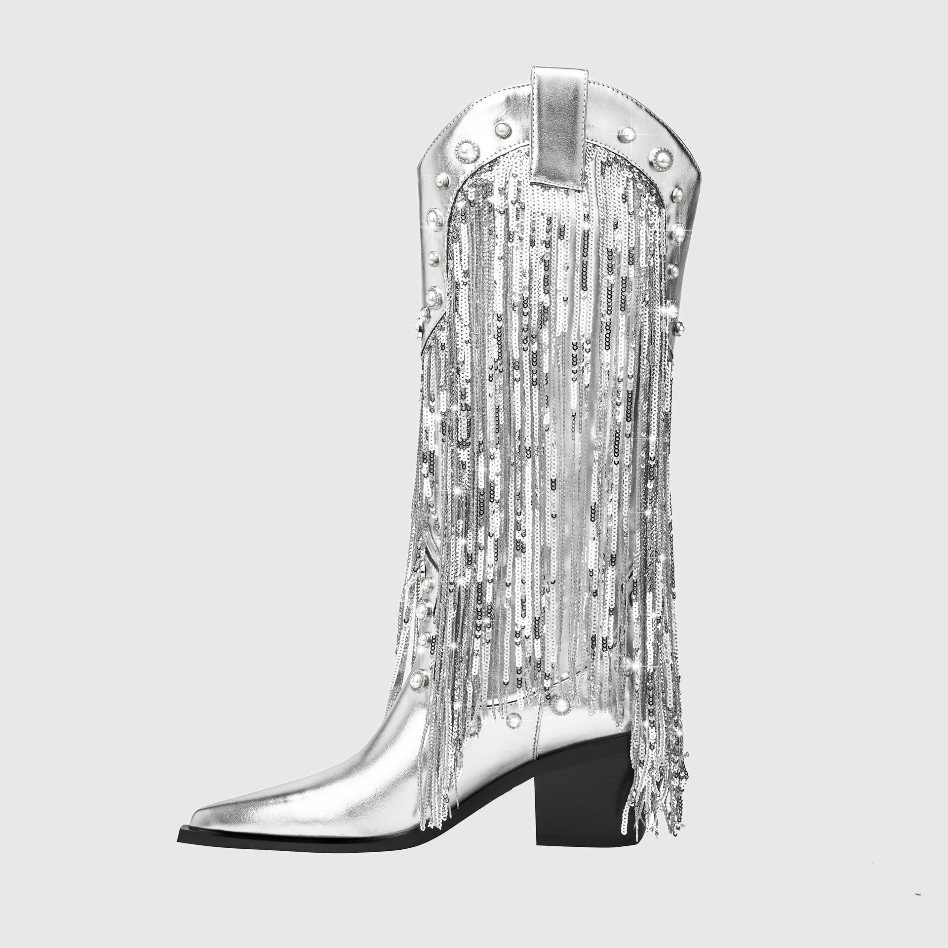 Klara | Women’s Fringe Cowboy Mid-Calf Boots