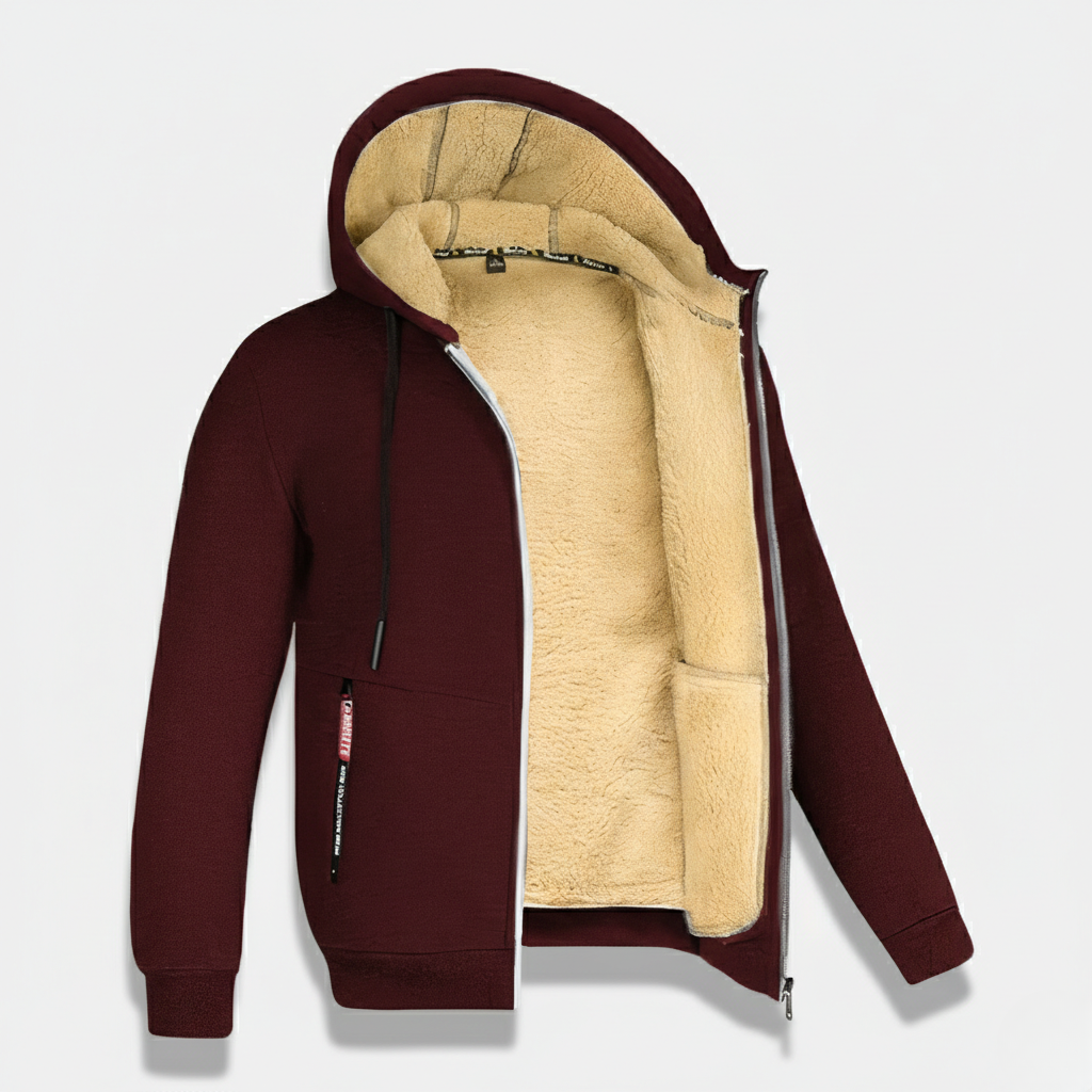 Leonides | Men’s Fleece-Lined Hooded Jacket