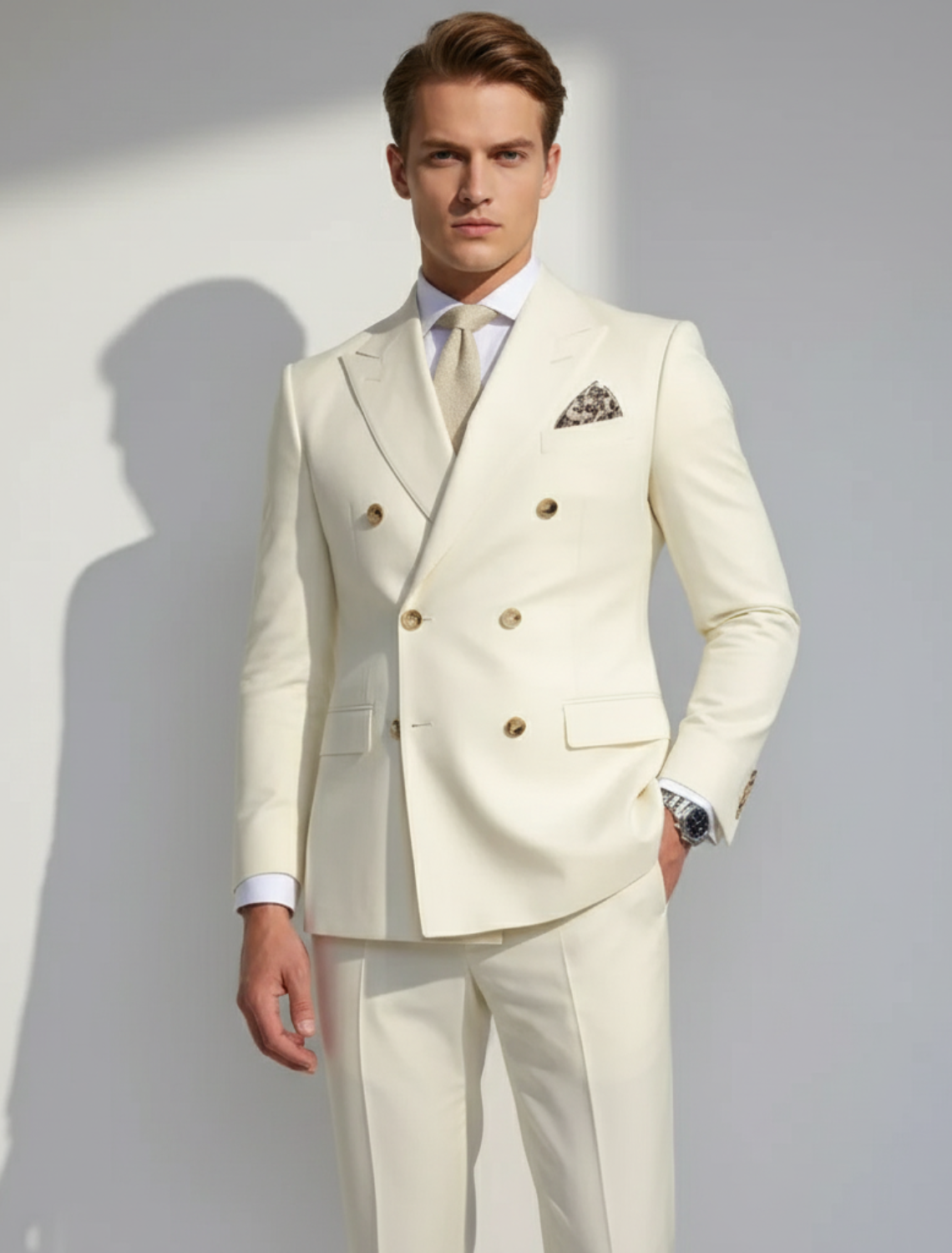 René | Men’s Double Breasted Two-Piece Suit