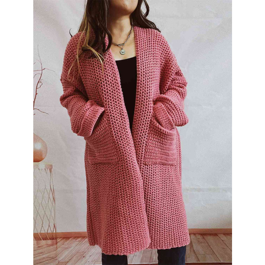 Amileah | Women's Chunky Knit Open-Front Cardigan