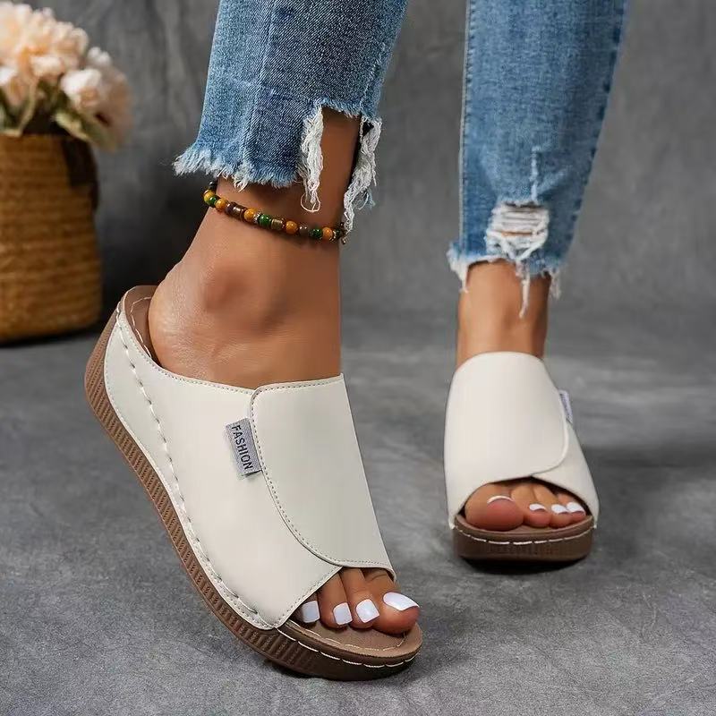 Rafaela | Women’s Wedge Slide Summer Sandals