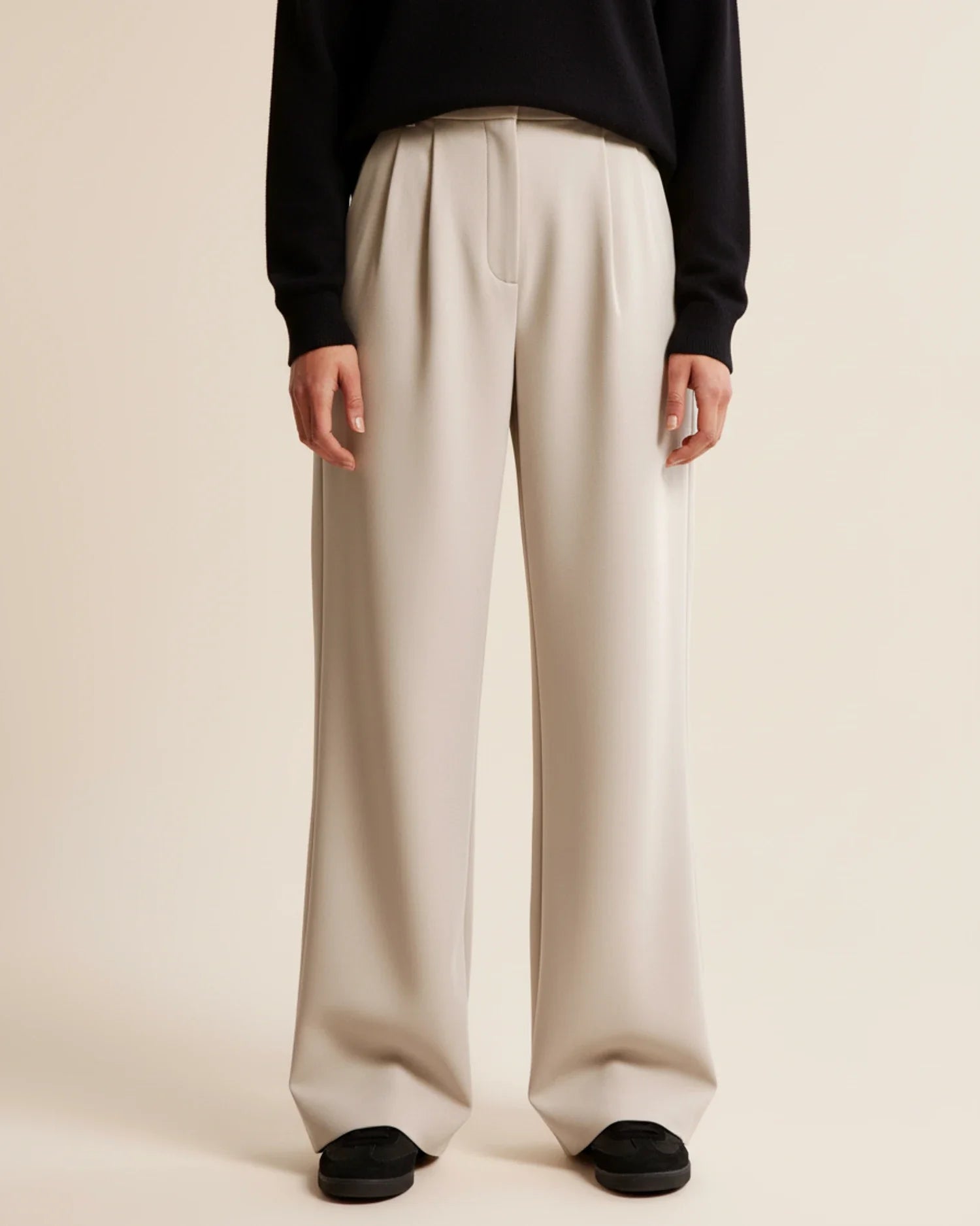 Elani | Women’s High Waist Pleated Trousers